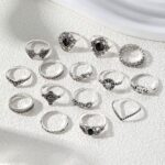 Silver Knuckle Rings Set - Image 3