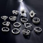 Silver Knuckle Rings Set - Image 2