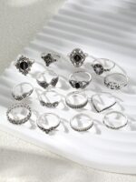 Silver Knuckle Rings Set - Image 5