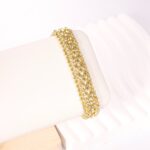 14k Gold Plated Braided Bracelet – Stylish Minimalist Sparkling Jewelry - Image 3