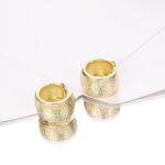 14K Gold Plated Twisted Ear Cuff – Minimalist Clip Earrings for Women - Image 3