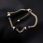 14K Oro Laminado Heart Bracelet with Cubic Zirconia - Image 4
