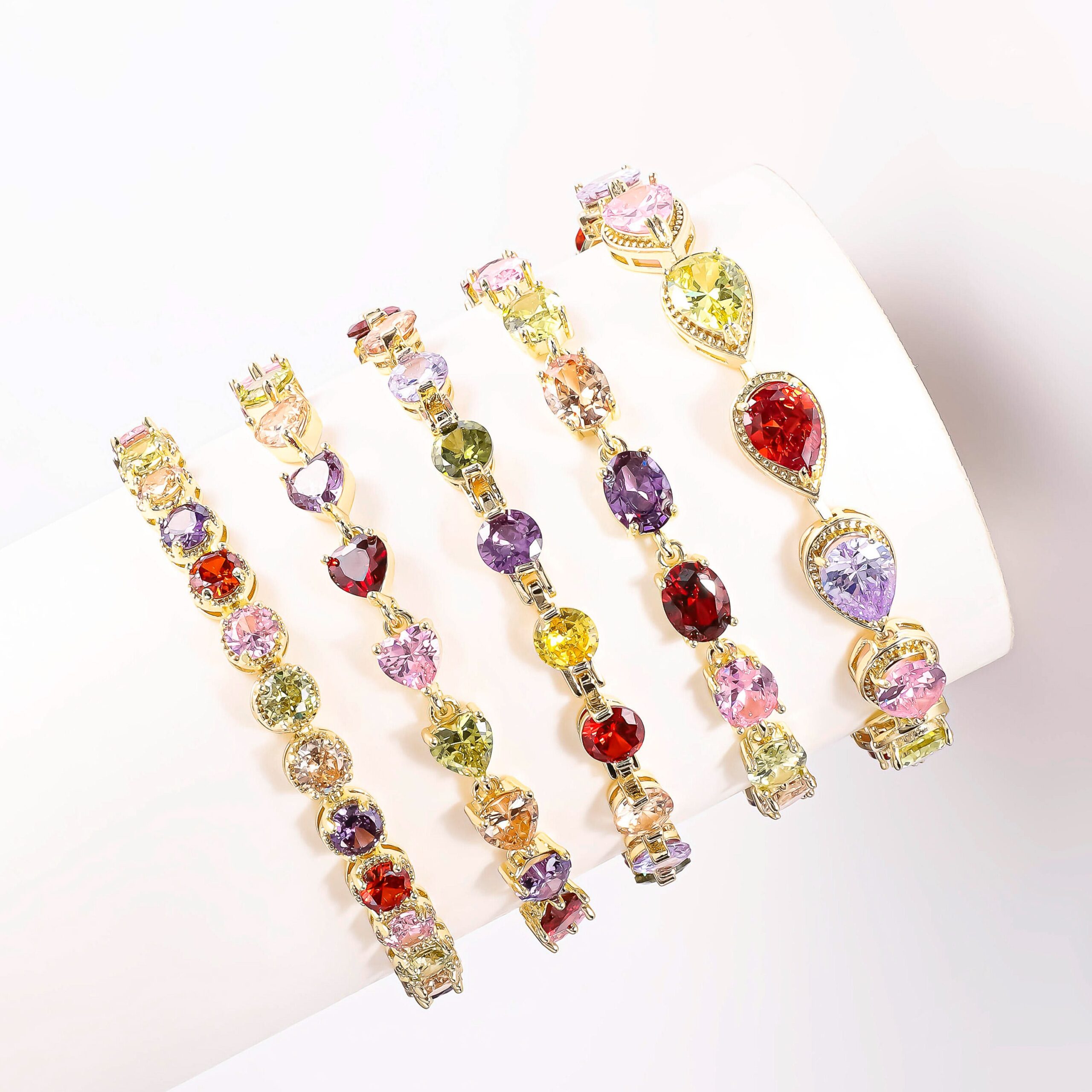 H0af7e24b4fa04167924144282bafb8c 14K Gold Plated Tennis Bracelet – Zircon Diamond Icy - Image 1