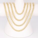 14K Gold Filled Zircon Cuban Link Necklace - Image 2