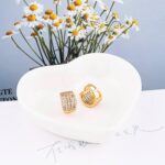 18K Gold Plated Zircon Huggie Hoop Earrings for Women - Image 4