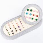 Gold Plated CZ Stud Earrings for Women - Image 2