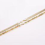 14k Gold Plated Thick Chain Bracelet – Trendy Unisex Style - Image 6