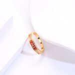 Gold Plated Zircon Fashion Ring – Minimalist Luxury for Women - Image 2