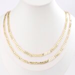 14K Gold Plated Cuban Chain Necklace for Women