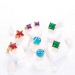 Gold Plated CZ Stud Earrings for Women - Image 3