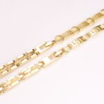 14K Gold Plated Tennis Bracelet – Hollow Maze Design - Image 4