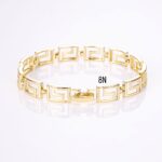 14K Gold Plated Luster Bracelet – Minimalist Maze Design - Image 6