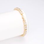 14K Gold Plated CZ Tennis Bracelet – Minimalist Luxury - Image 2