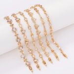 18K Gold Plated Cubic Zirconia Women’s Bracelet - Image 3