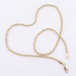 14K Gold Copper Link Rope Chain Necklace – Chunky Hip Hop Twist 22''-26'' - Image 5