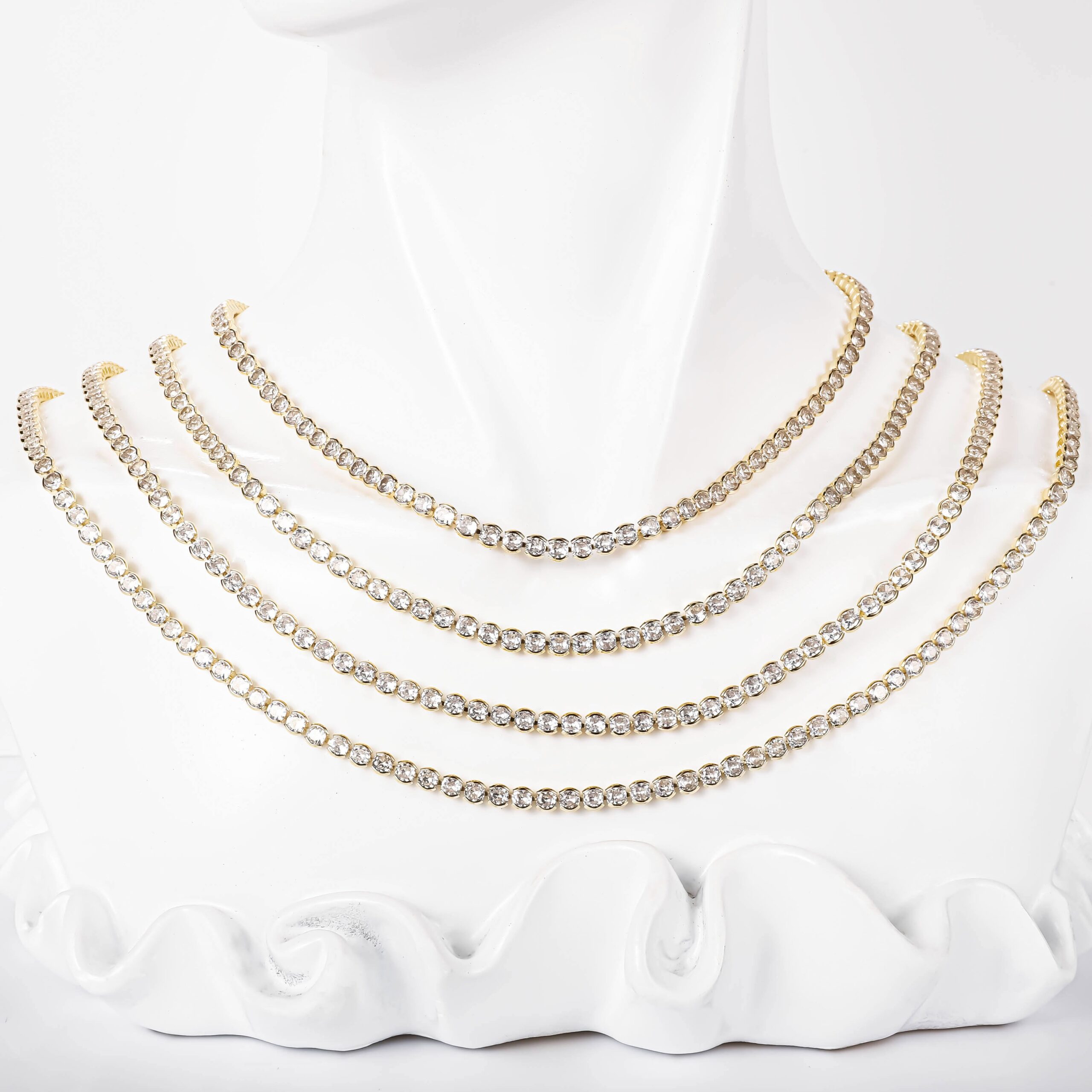 H405a31419cce4996be4ceba9f7026b6 Brass Cuban Tennis Necklace 14K Gold Plated Zircon - Image 1