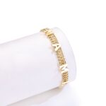 14K Gold Plated Mama Bracelet – Minimalist Braided Chain - Image 2