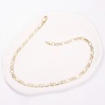 14K Gold Plated Waterproof Smile Anklet for Women - Image 4