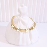 14K Gold Plated Mama Bracelet – Minimalist Braided Chain