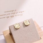 14K Gold Plated Stud Earrings – Minimalist Luxury Gift - Image 3