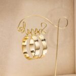 14K Gold Plated Chunky Hoop Earrings for Women