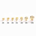 14K Gold Plated Round Stud Earrings – Minimalist Shine - Image 4