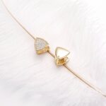 14K Gold Plated Zirconia Iced Out Hoops Earrings – Elegant Huggies for Women - Image 3