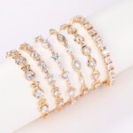 18K Gold Plated Cubic Zirconia Women’s Bracelet - Image 5