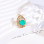 18K Gold Plated Zircon Pendant – Modern Luxury - Image 2