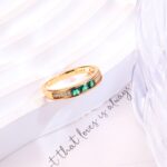 Gold Plated Zircon Fashion Ring – Minimalist Luxury for Women - Image 4