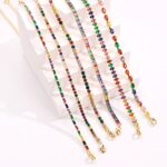 14K Gold Plated Zircon Tennis Anklet for Women - Image 3