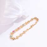 18K Gold Plated Zircon Bracelet for Women – Minimalist Shine - Image 3