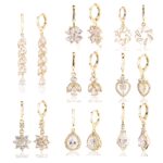 14K Gold Plated Twisted Hoop Earrings – Lightweight Chunky Stud for Women - Image 5