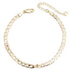 14K Gold Cuban Figaro Anklet for Women - Image 6
