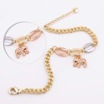 14K Three Gold Plated Oro Pluseras Tri Tone Bracelet - Image 2