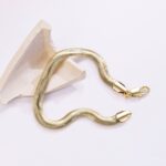 14K Gold Plated Snake Chain Bracelet for Women - Image 3