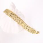 14k Gold Plated Braided Bracelet – Stylish Minimalist Sparkling Jewelry - Image 4