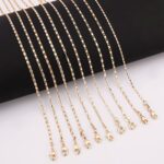 14K Oro Laminado Figaro Chain Necklace - Image 6