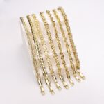 14k Gold Plated Thick Chain Bracelet – Trendy Unisex Style - Image 2