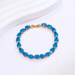18K Gold Plated Zircon Tennis Bracelet for Women - Image 2