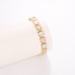 14K Gold Plated Hollow Heart Bracelet – Tricolor Elegance - Image 5