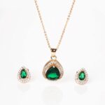 Zircon 18K Gold Plated Necklace Set