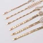 Trendy 18K Gold Plated Butterfly Clover Copper Bracelet with Zircon Charm - Image 2