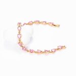 Bracelet 14K Gold Plated Heart Zircon - Image 2