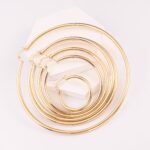 Gold Plated Chunky Hoop Earrings – Waterproof Minimalist Luxury - Image 2