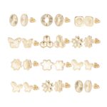 14K Gold Plated Stud Earrings – Minimalist Luxury Gift - Image 2