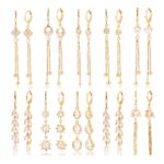 18K Gold Plated CZ Tassel Earrings – Minimalist Luxury