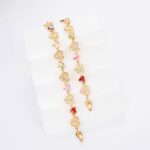 18k Gold Virgin Mary Bracelet with Multicolor Zirconia - Image 6