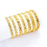 24k Gold Plated Heart Clasp Bracelet