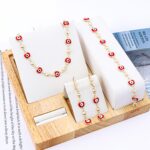 Oro Laminado 14K Cuban Necklace Set – 3PCS Minimalist Luxury - Image 2